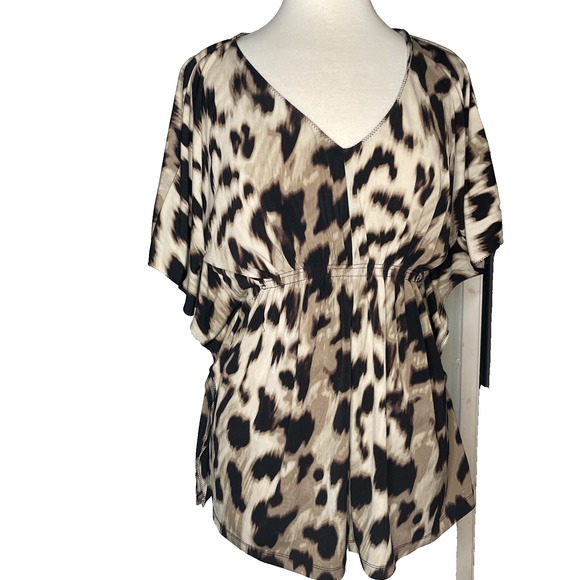 Worthington Top Women’s Size Small Animal Tiger Print Pullover Tunic - Picture 1 of 5